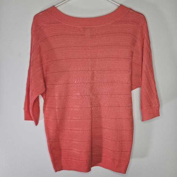 New York & Company Coral Crew Neck Sweater Sz XS - Picture 7 of 7